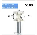 Fresa Madera Moldura Marcos 1/2*r9.5 Toma 1/2 Carburo Tungte - Imagen 4