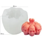 Molde Silicona Velas Y Jabón Calavera 8 Cabezas - Imagen 2