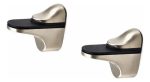 Soporte Repisa Vidrio De 3 A 20mm Cromado Brillan 2 Unidades