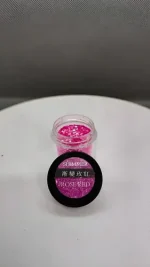 Glitter Rosa Roja Para Resina Uñas Llaveros Aros Pigmento