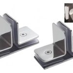 Soporte Para Puerta Vidrio Baño Shower Urinario 2u