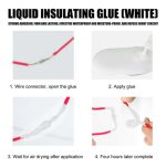 Huincha Aisladora Liquida 125ml Secado Rápido Negra O Blanco - Imagen 8