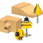 Fresa Madera Puertas Marcos Paneles Vástago 1/4 Mod.l