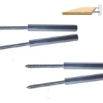 Soporte Oculto Repisa Flotante 7cm 4 Piezas Acero Galb.