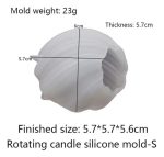Molde Silicona Velas Y Jabón Esfera Giratoria S - Imagen 3