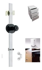Cerradura Chapa Lateral Kardex Cajonera 1pcs P/3cajon 50cm - Imagen 5