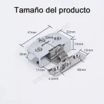 Bisagra Para Puerta De Vidrio 4 A 8mm 1 Par Estantes Gabinet - Imagen 2