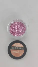 Glitter Oro Rosa Para Resina Uñas Llaveros Aros Pigmento - Imagen 4