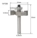 Fresa Madera T 1/4 X 3/8 - Imagen 3