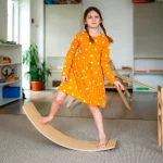 Tabla De Equilibrio Montessori Para Niños Color Marrón Claro - Imagen 2