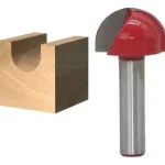 Fresa Madera Media Caña Vástago 1/4 X 3/4 1pcs