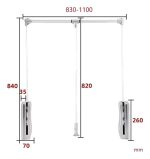 Barra Abatible Para Closet Plegable 83 A 110cm - Imagen 2