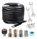 Manguera 80mt Destape Cañerias Multimarca Toma 1/4 + Accesor