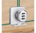 Cerradura Puerta Vidrio Mueble Doble De 3 A 8mm Con Clave - Imagen 4