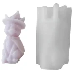 Molde Silicona Velas Y Jabón Gato Hechicero