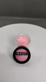 Glitter Rosa Claro Para Resina Uñas Llaveros Aros Pigmento