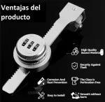 Cerradura Para Puerta Vidrio Corredera Con Clave 4 A 8mm 1un - Imagen 6
