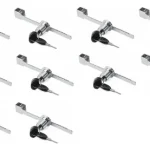 Cerradura Vidrio Puerta Corredera 4 A 6mm 10 Unidad