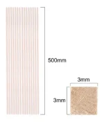 Madera De Balsa 500 X 3 X 3mm 15un - Imagen 2