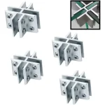 Separador Soporte Para Vidrio O Acrilico 8mm En 2 Vias H 4u