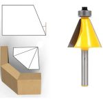 Fresa Madera Copiadora 22.5° Grados Vástago 1/4 Alta Dureza