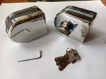 Cerradura Puerta Vidrio De 8 A 12mm Llave Pestillo V A V - Imagen 2
