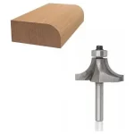 Fresa Madera Cuarto Rodon 3/8, 9.52mm Vástago 6mm 1pc