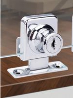 Cerradura Puerta Vidrio Mueble Simple De 3 A 8mm - Imagen 2