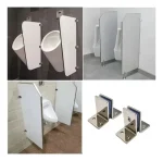 Soporte División Baño Urinario Separador T 2pcs Cromado - Imagen 3
