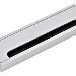 Pasacable Satín Escritorio Mesa 28cm X 8cm Aluminio 1 Un