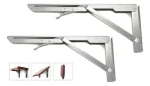 Bisagras Escuadra Soporte Estante Repisa Plegable 35cm 1par - Imagen 3