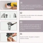 Soporte Repisa Para Vidrio O Madera 3 A 20mm 2u Tucano - Imagen 5