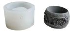 Molde Silicona Resina Uv Plato Vaso Maceta Modelo B - Imagen 3