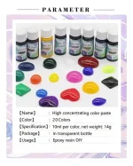 Pigmento Para Resina Uv 20 Colores Solido Brillante - Imagen 3