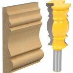 Fresa Madera Moldura Zócalo Marcos Vástago  1/2  Doble Curva