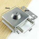 Cerradura Puerta Vidrio De 8 A 12mm Vidrio A Muro O Piso - Imagen 3
