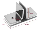 Soporte División Separador Para Vidrio Panel T 2pcs - Imagen 2