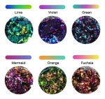 Pigmento Polvo Resina Uv 6 Chameleon Flakes - Imagen 3