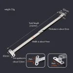 Brazo Bisagra Articulado Soporte Puerta 20cm 10par Izq Y Der - Imagen 4