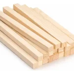Madera De Balsa Palitos 150 X 6 X 6 Mm 10un Cuadrado