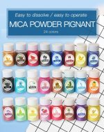 Pigmento Polvo Resina Uv 24 Colores Perlado Nácar Brillante - Imagen 7