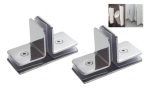 Soporte División Baño Urinario Mampara Vidrio Separador T 2u