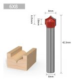 Fresa Madera Doble Perfilado Curvo Vástago 6mm 9pcs - Imagen 6