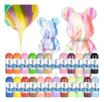 Set 25 Pinturas Acrilicas 60ml Pastel Decoración Cuadros - Imagen 9