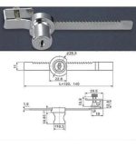 Cerradura Vidrio Puerta Corredera 4 A 6mm 1 Unidad - Imagen 3