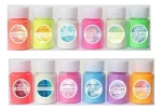 Pigmento Polvo Resina Uv 12 Colores Fluorescente 20g C/u