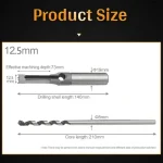 Broca Para Agujeros Cuadrados 4pcs Hss 10, 11, 12 Y 12.5mm - Imagen 4