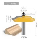 Fresa Madera Puerta Vástago De 1/2 Tupi 3pcs Tipo Cara Liza - Imagen 5