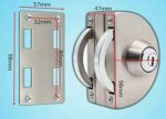 Cerradura Puerta Vidrio De 8 A 12mmde Llave Pestillo A Muro - Imagen 3