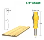 Fresa Madera Moldura Doble Zócalo Marcos Vástago  1/2  X76.2mm - Imagen 2